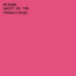 #E35080 - French Rose Color Image