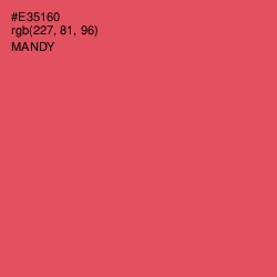 #E35160 - Mandy Color Image