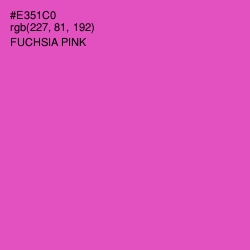 #E351C0 - Fuchsia Pink Color Image