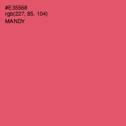 #E35568 - Mandy Color Image