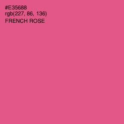 #E35688 - French Rose Color Image