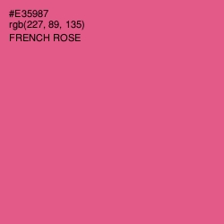 #E35987 - French Rose Color Image