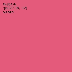 #E35A7B - Mandy Color Image
