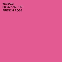 #E35A93 - French Rose Color Image