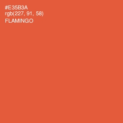 #E35B3A - Flamingo Color Image