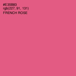 #E35B83 - French Rose Color Image