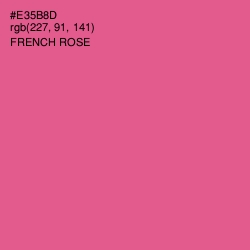 #E35B8D - French Rose Color Image