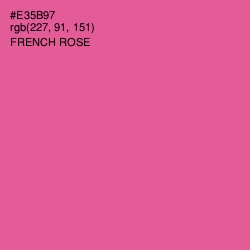 #E35B97 - French Rose Color Image