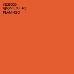 #E35D30 - Flamingo Color Image