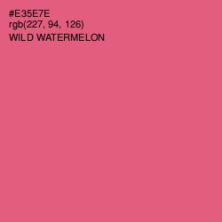 #E35E7E - Wild Watermelon Color Image