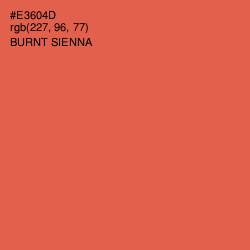 #E3604D - Burnt Sienna Color Image