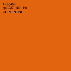 #E3640E - Clementine Color Image