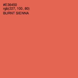 #E36450 - Burnt Sienna Color Image