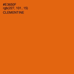 #E3650F - Clementine Color Image