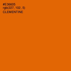#E36605 - Clementine Color Image