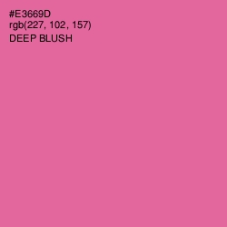 #E3669D - Deep Blush Color Image