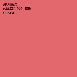 #E3686D - Sunglo Color Image