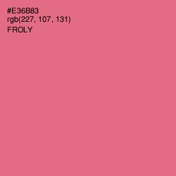 #E36B83 - Froly Color Image