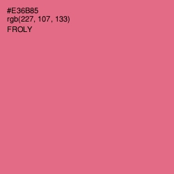 #E36B85 - Froly Color Image
