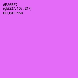 #E36BF7 - Blush Pink Color Image