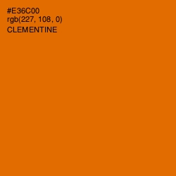 #E36C00 - Clementine Color Image