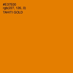 #E37E00 - Tahiti Gold Color Image