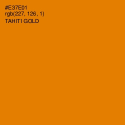 #E37E01 - Tahiti Gold Color Image