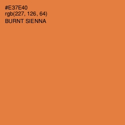 #E37E40 - Burnt Sienna Color Image