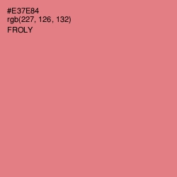 #E37E84 - Froly Color Image