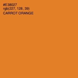 #E38027 - Carrot Orange Color Image