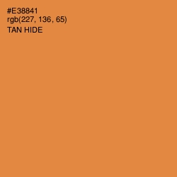 #E38841 - Tan Hide Color Image