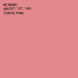 #E3898C - Tonys Pink Color Image