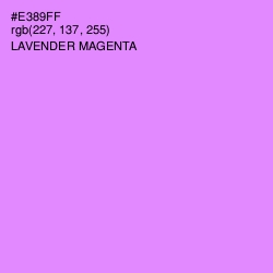 #E389FF - Lavender Magenta Color Image