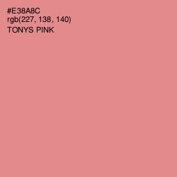 #E38A8C - Tonys Pink Color Image