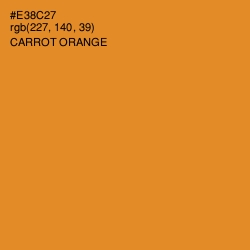 #E38C27 - Carrot Orange Color Image