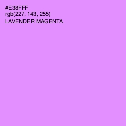 #E38FFF - Lavender Magenta Color Image