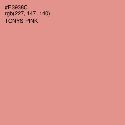 #E3938C - Tonys Pink Color Image