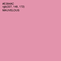 #E394AC - Mauvelous Color Image