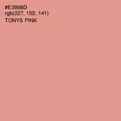 #E3998D - Tonys Pink Color Image