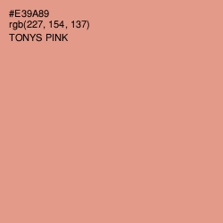 #E39A89 - Tonys Pink Color Image