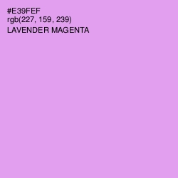 #E39FEF - Lavender Magenta Color Image