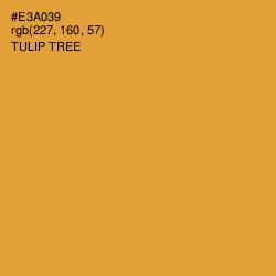 #E3A039 - Tulip Tree Color Image