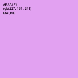 #E3A1F1 - Mauve Color Image