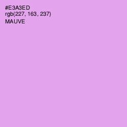 #E3A3ED - Mauve Color Image