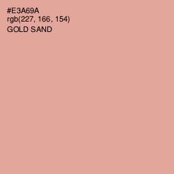 #E3A69A - Gold Sand Color Image