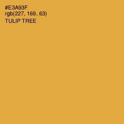 #E3A93F - Tulip Tree Color Image