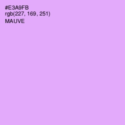 #E3A9FB - Mauve Color Image