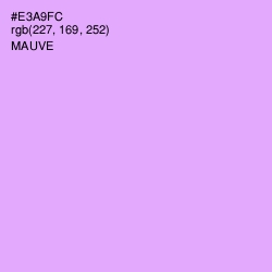 #E3A9FC - Mauve Color Image