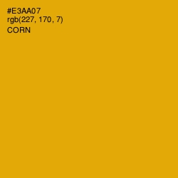 #E3AA07 - Corn Color Image
