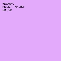 #E3AAFC - Mauve Color Image